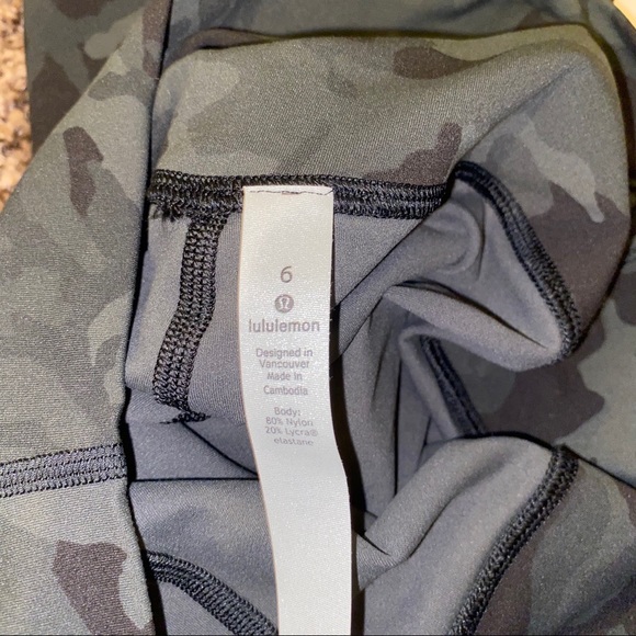 ❌SOLD❌ NWT Lululemon Incognito Green Camo Align - Picture 8 of 9